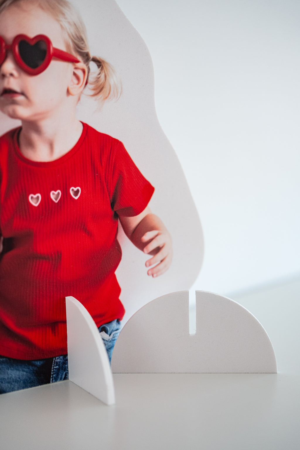 Fotoprint in Forex contour met voet - 30cm hoog